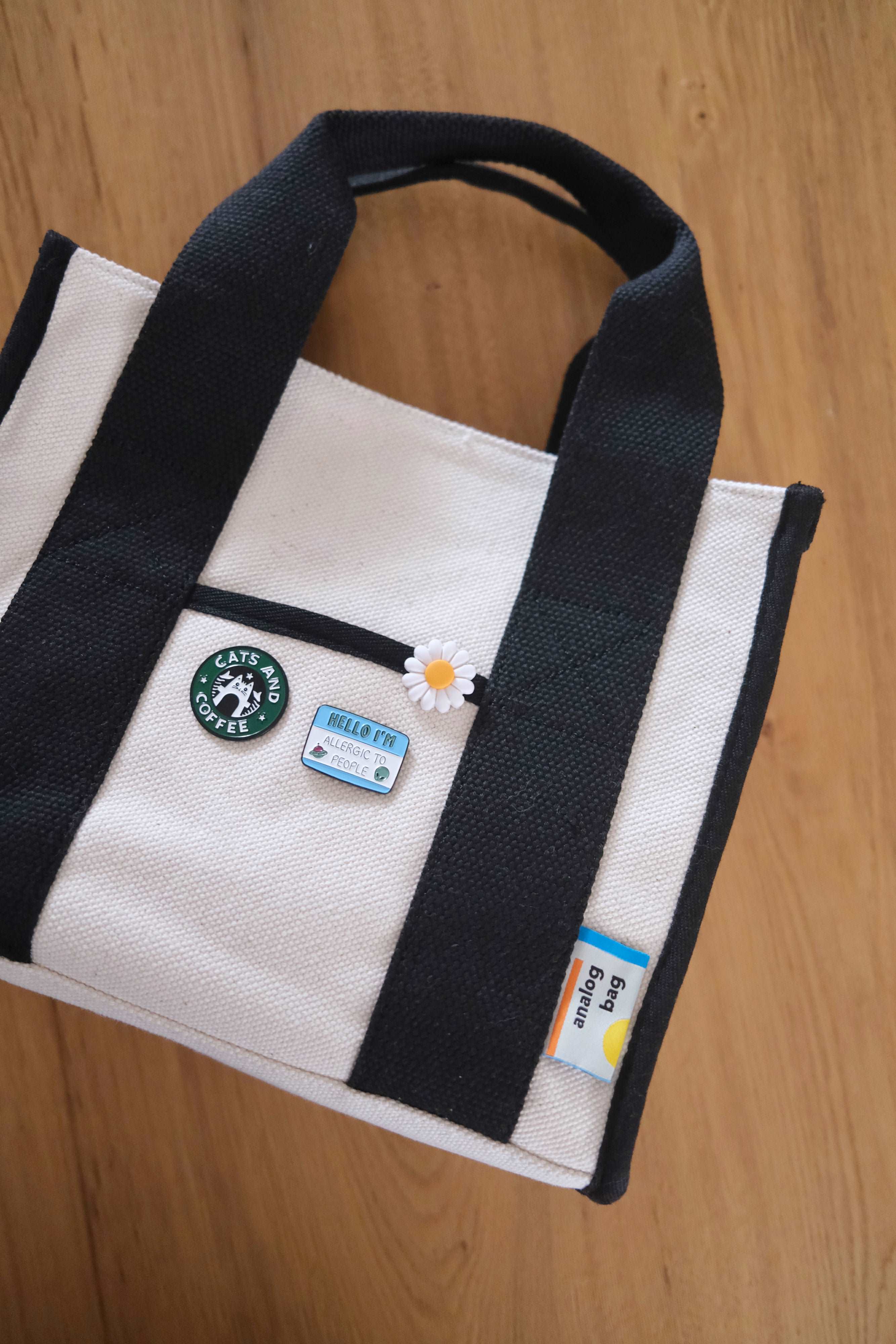 Analog No.18 Medium Tote Bag (Water Repellent Canvas) v2 - Image 12