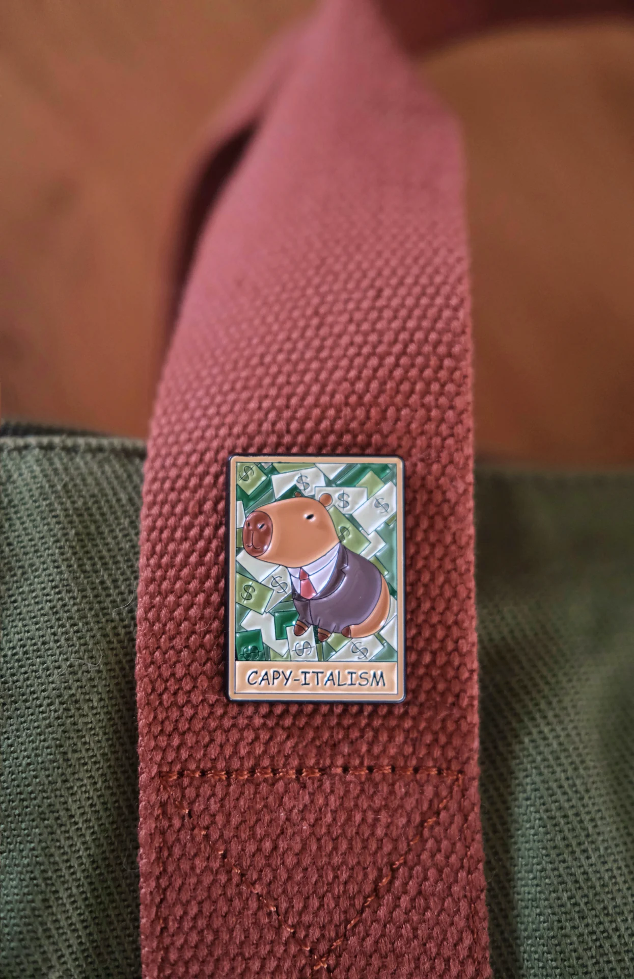CAPY-ITALISM Enamel Pin - Image 4
