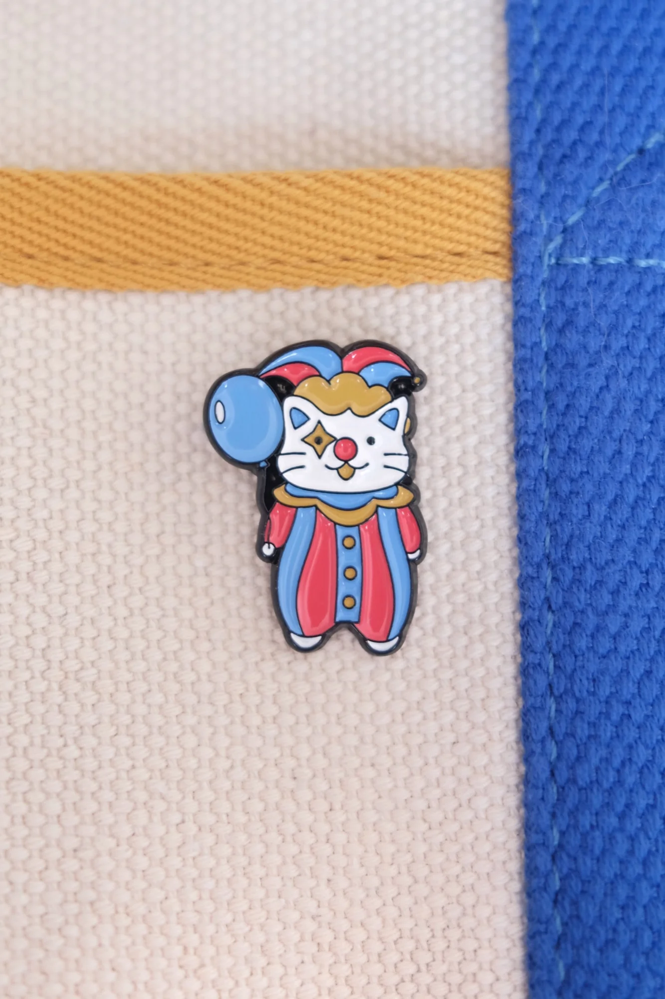 Cat Clown Enamel Pin
