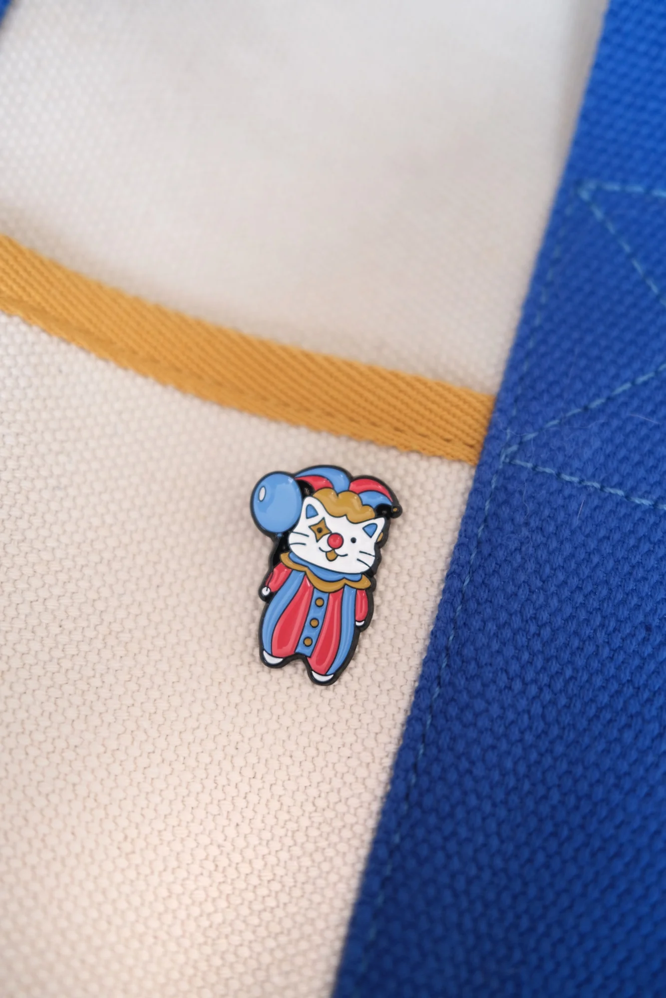 Cat Clown Enamel Pin - Image 4