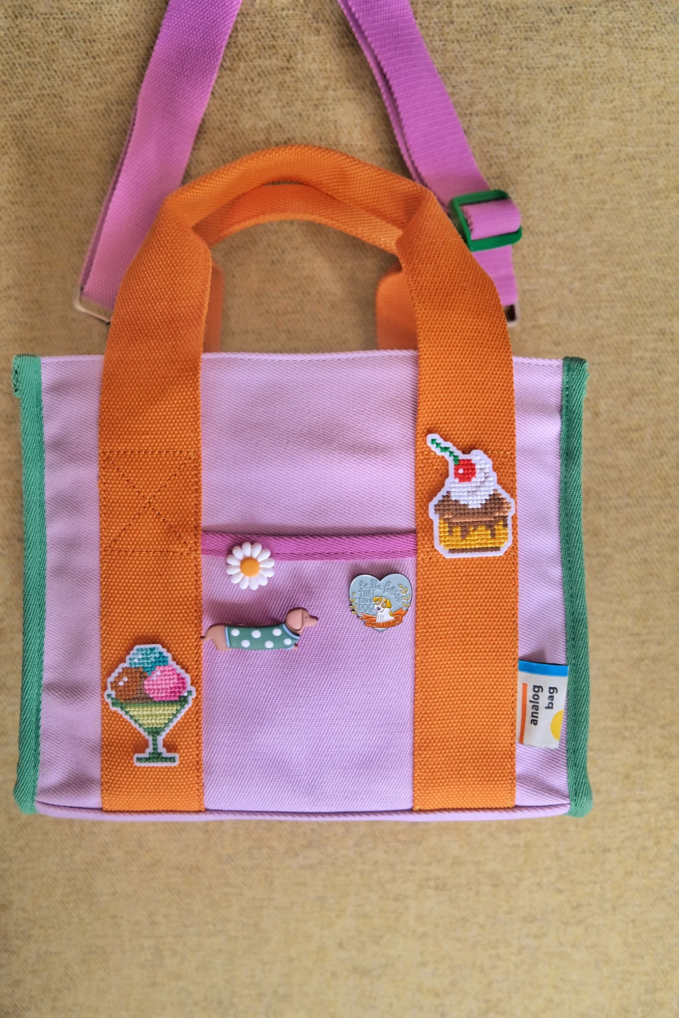 Cross Stitched Cupcake Iron-on Patch - Image 4