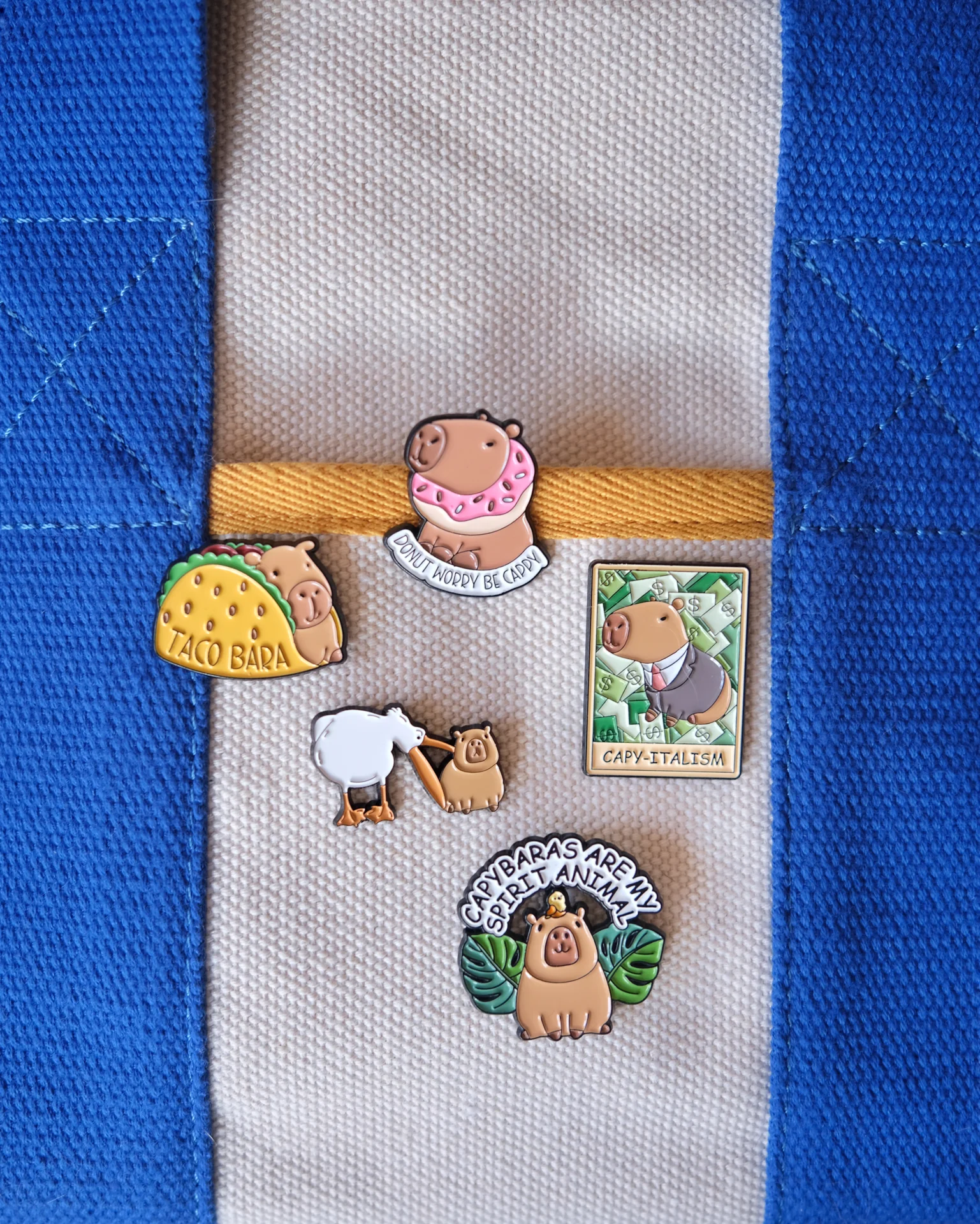 Donut Worry Be Cappy Enamel Pin - Image 3