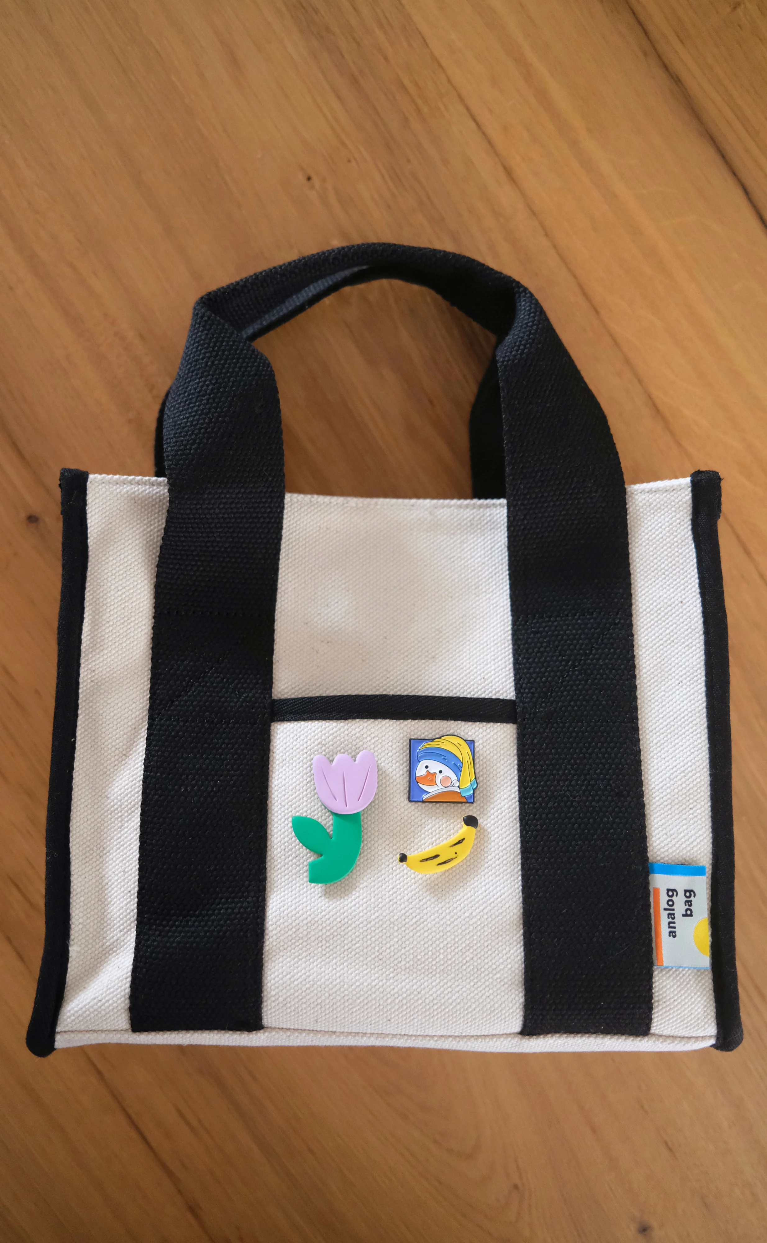 Duck with a Pearl Earring Enamel Pin - Image 5