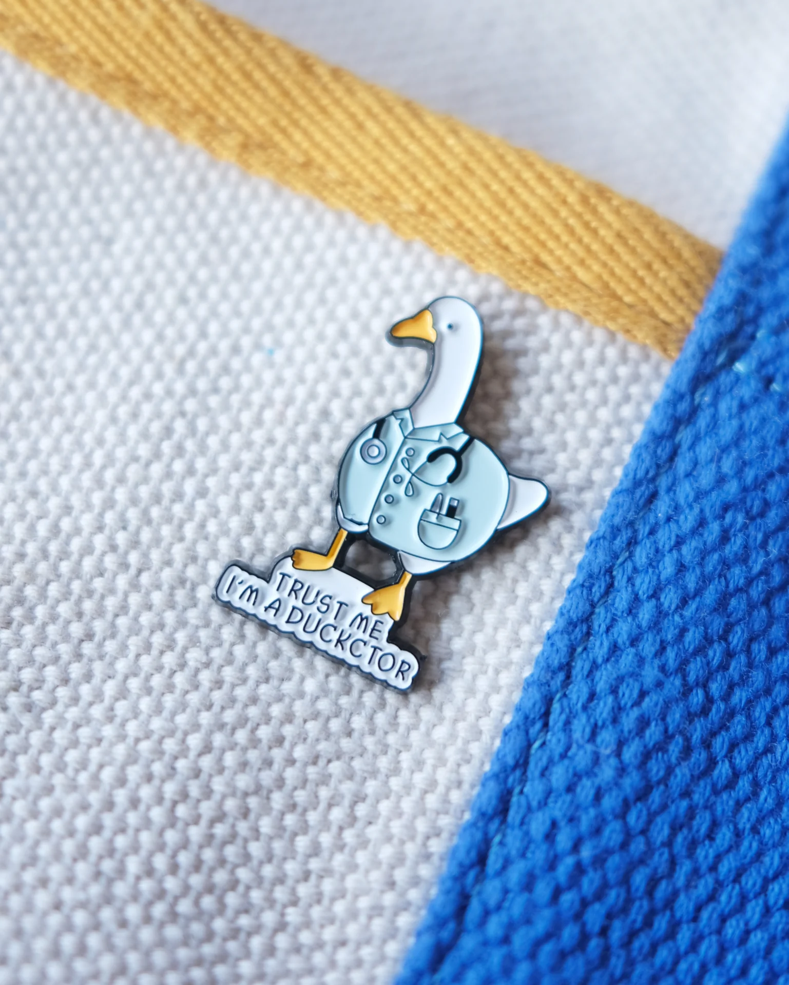 "Trust me, I'm a Duckctor" Enamel Pin - Image 3