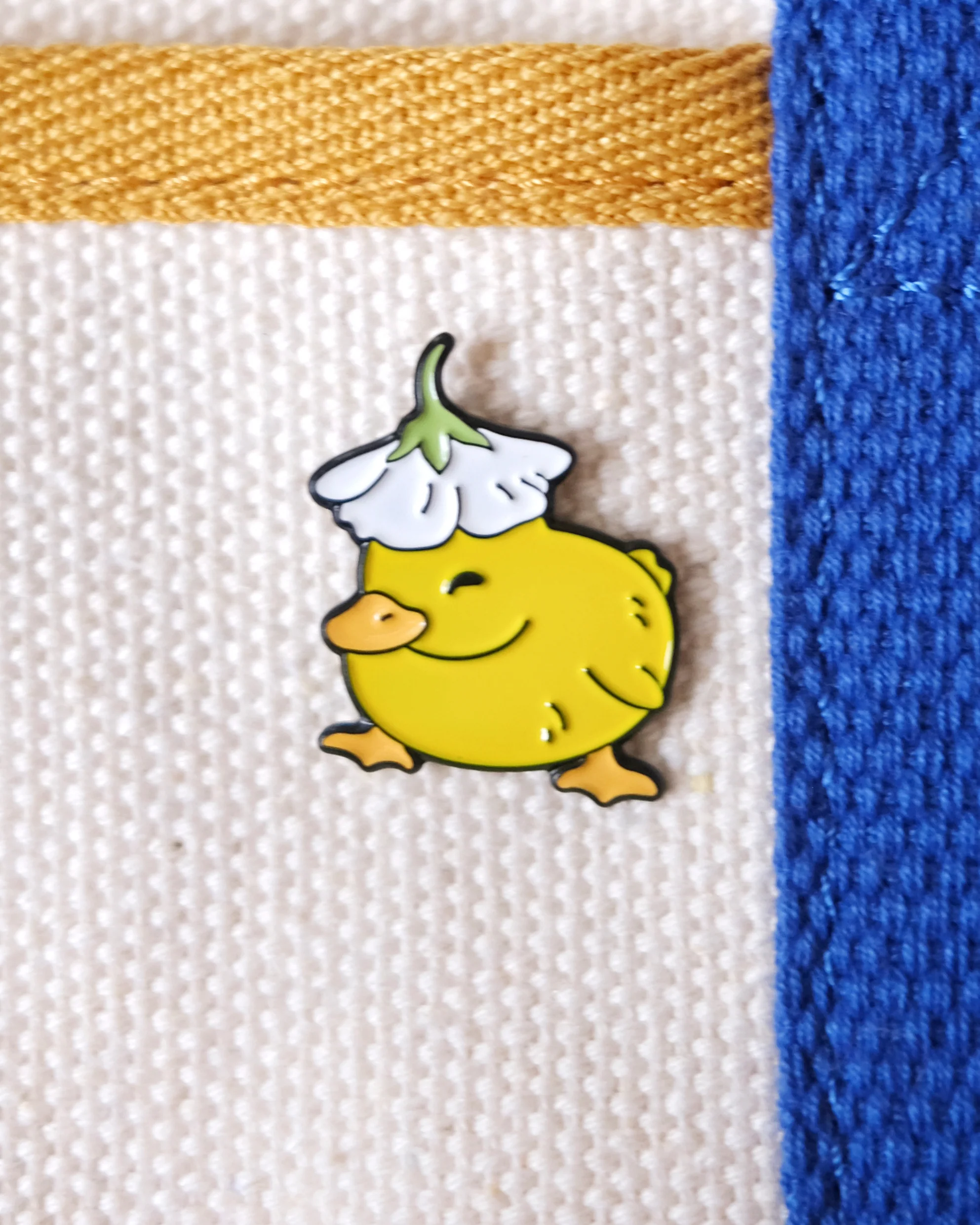 Flower Duck Enamel Pin