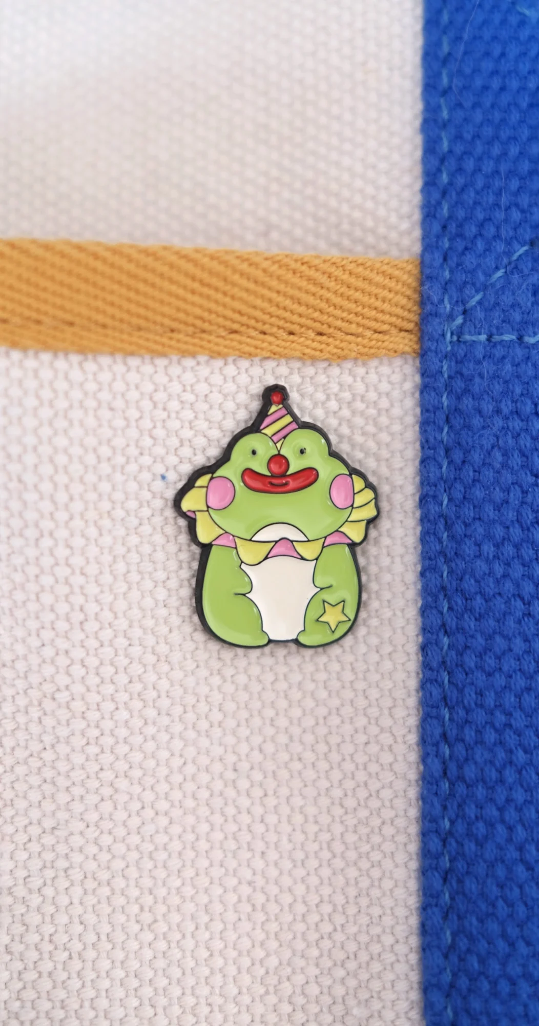 Frog Clown Enamel Pin