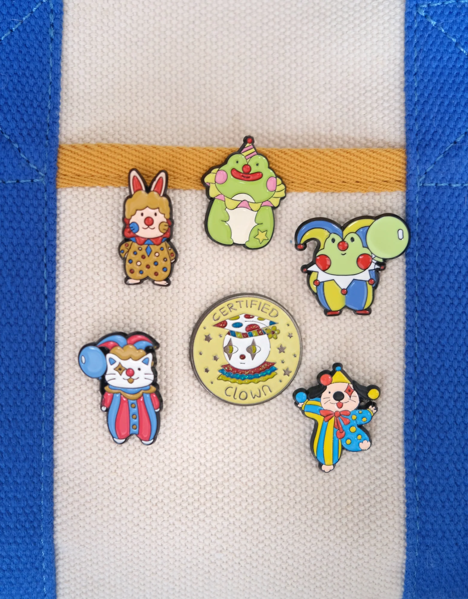 Frog Clown Enamel Pin - Image 3