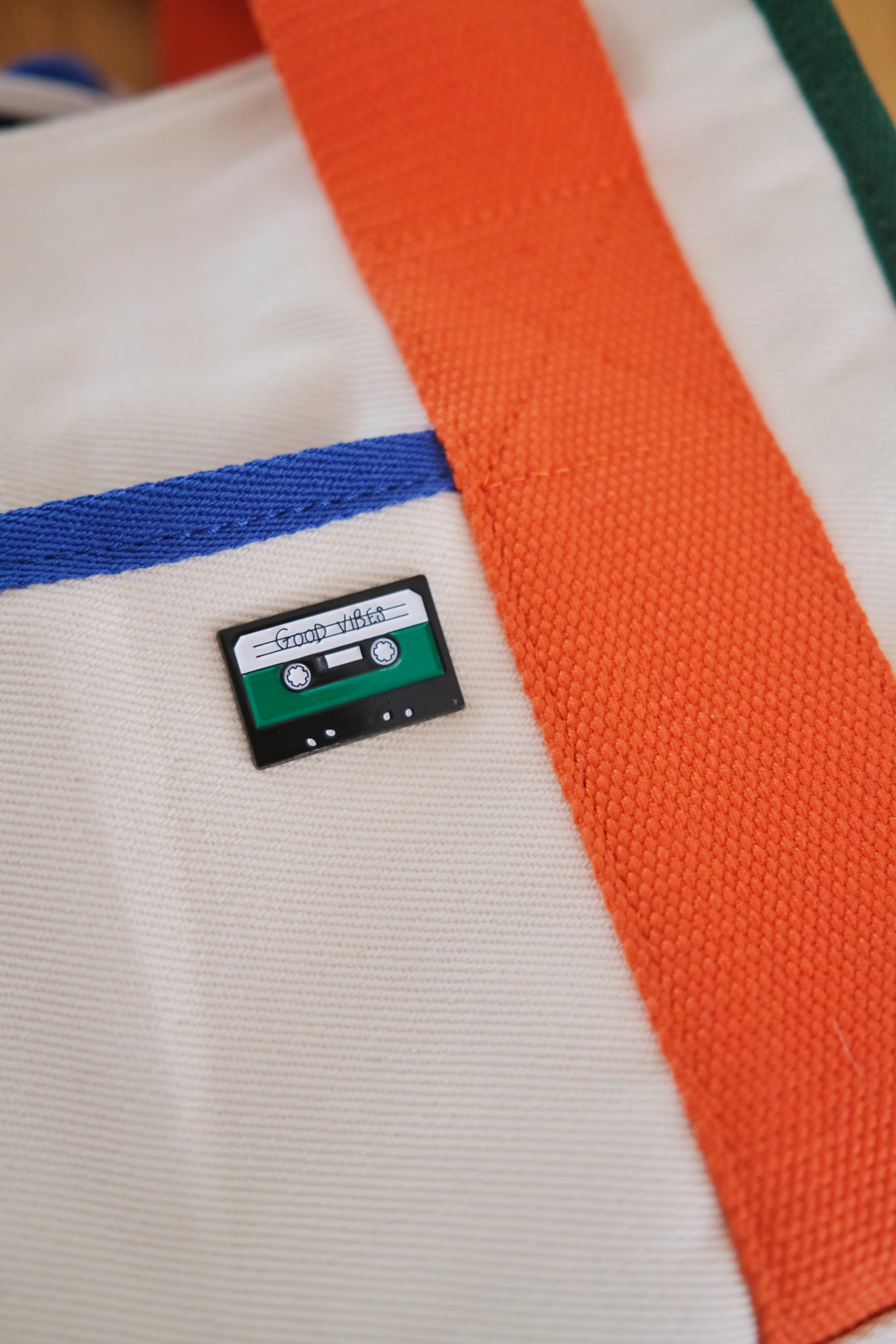 “Good Vibes” Cassette Enamel Pin - Image 3