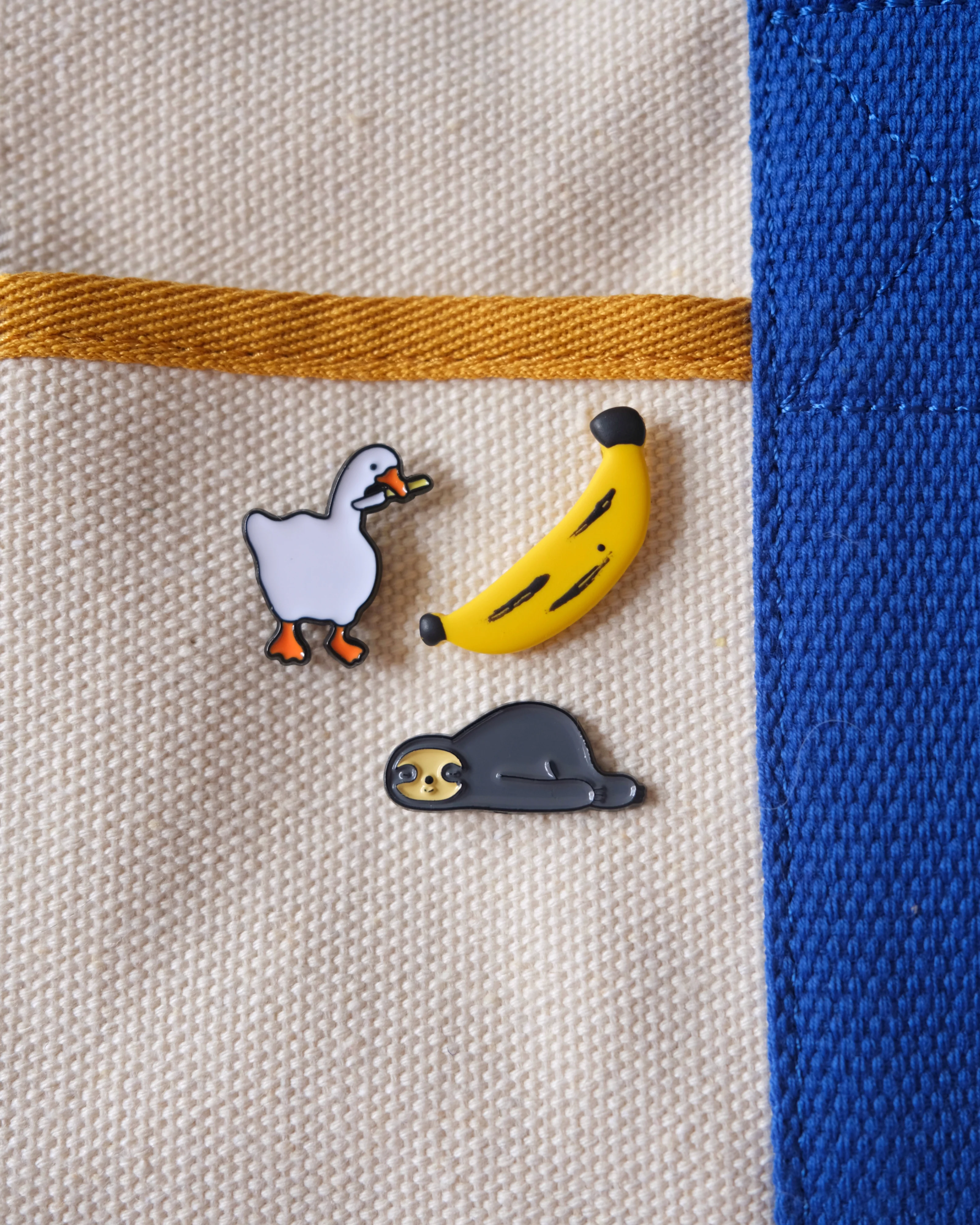 Goose with Knife Enamel Pin - Image 4