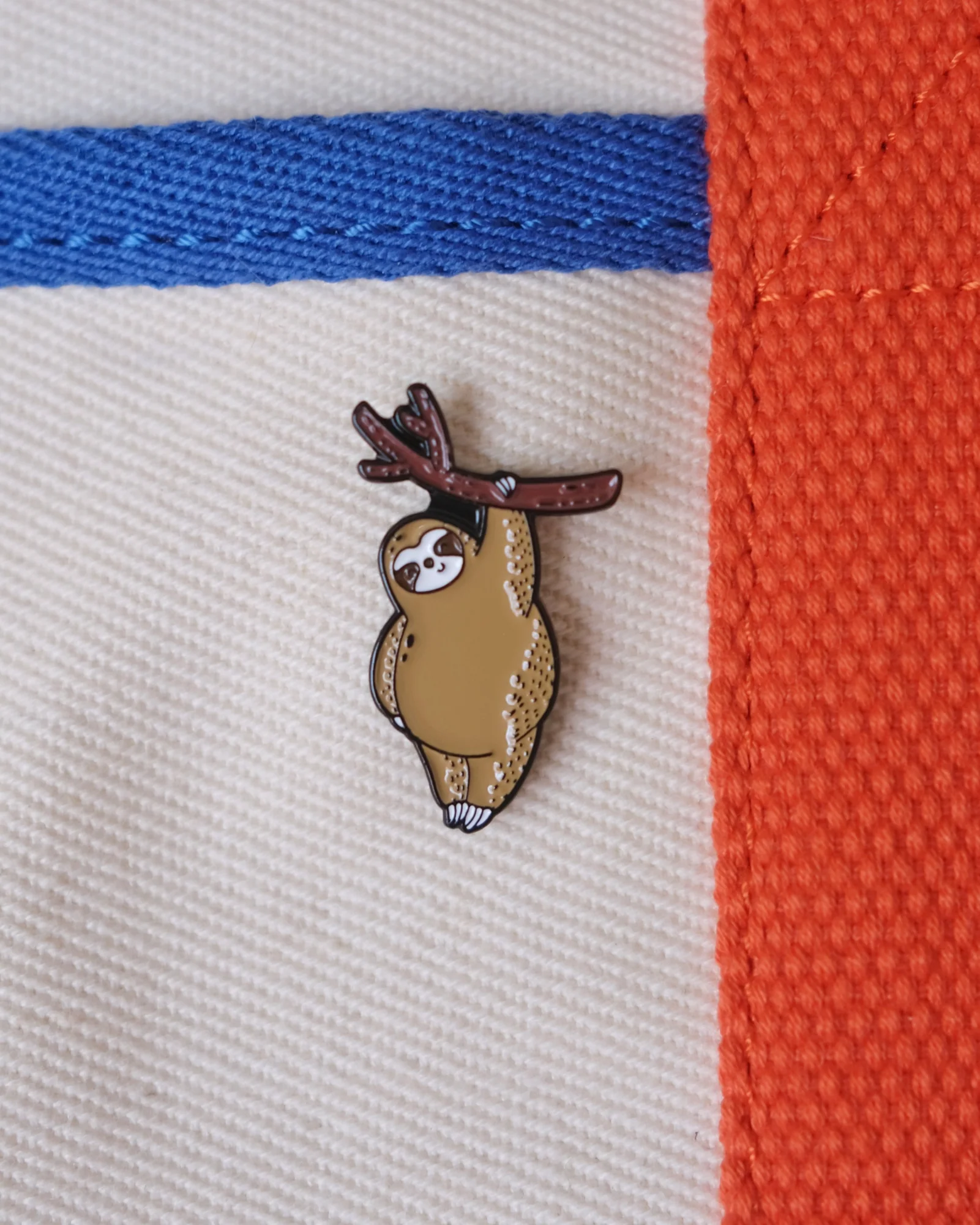 Hanging Sloth Enamel Pin