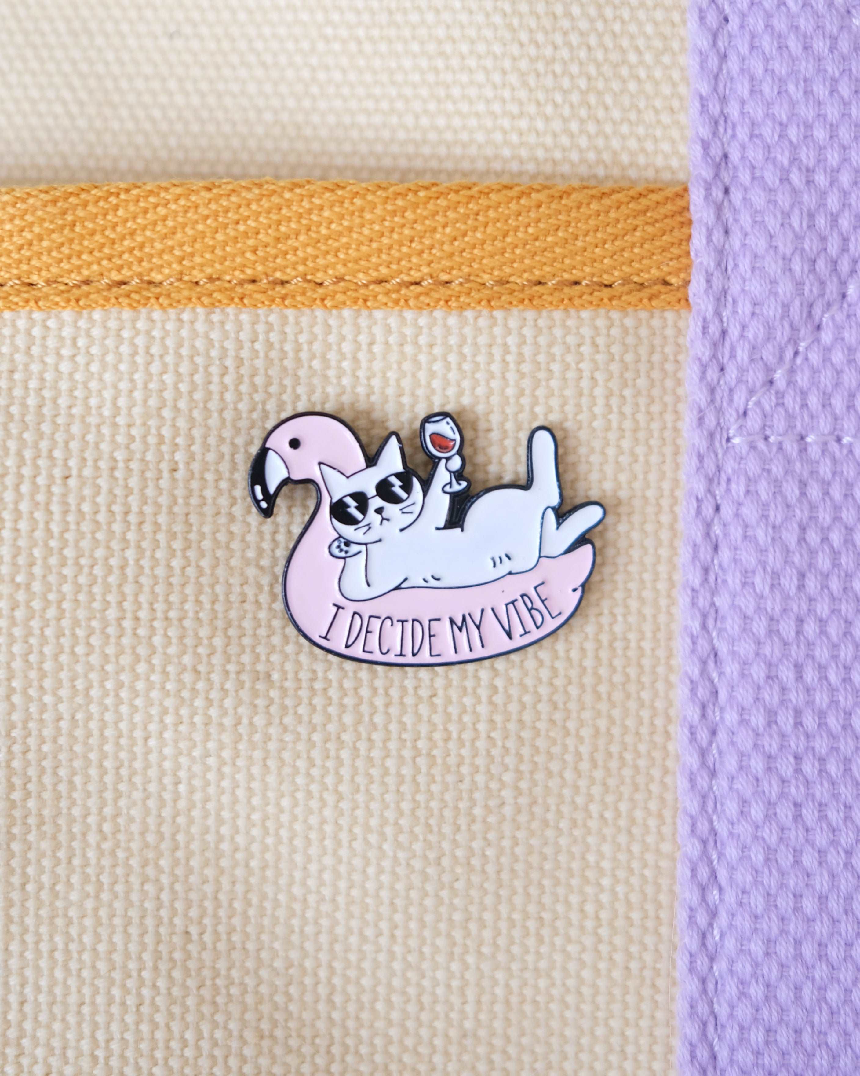 "I Decide My Vibe" Enamel Pin - Image 4
