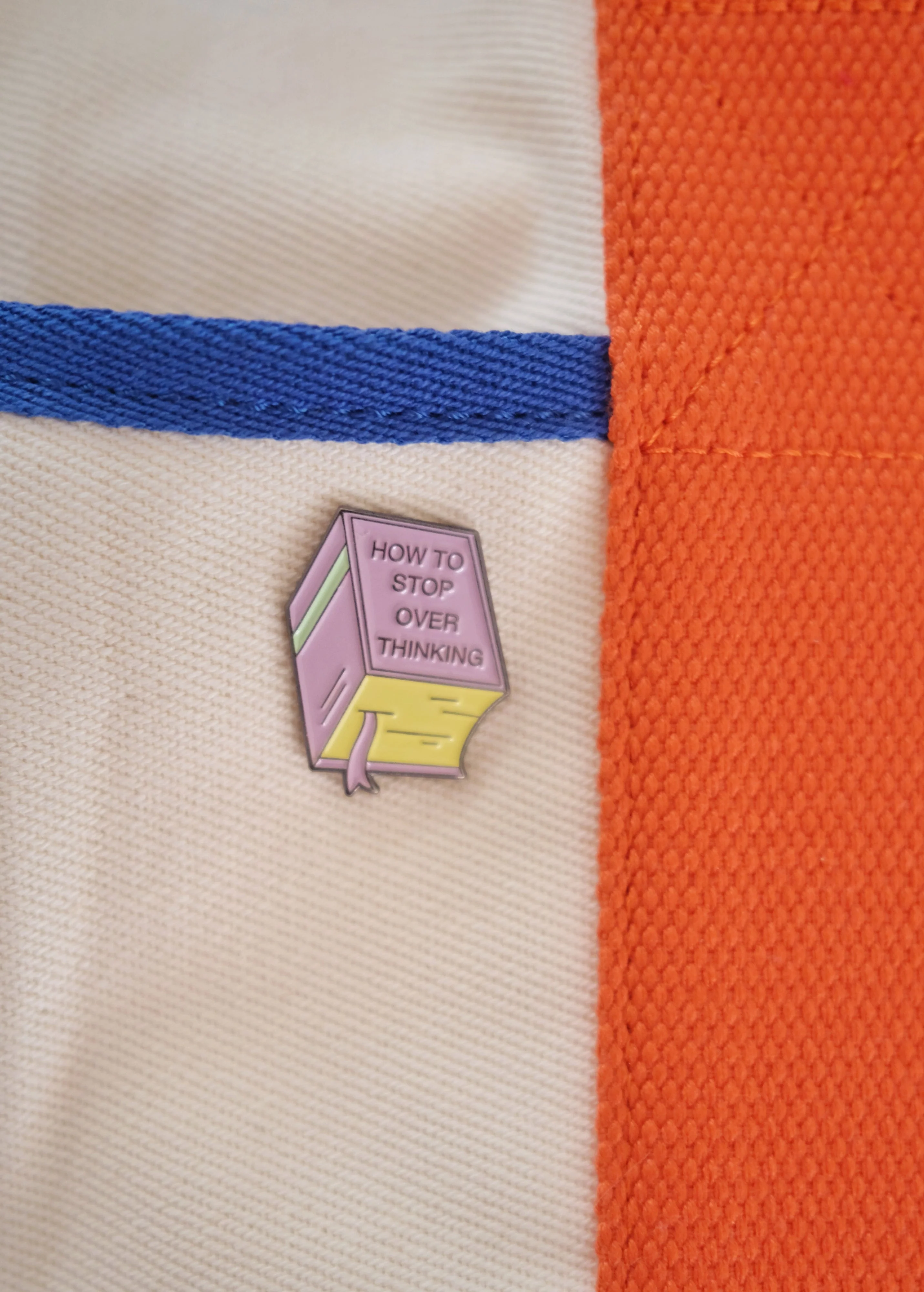 “How to stop overthinking” Enamel Pin - Image 5