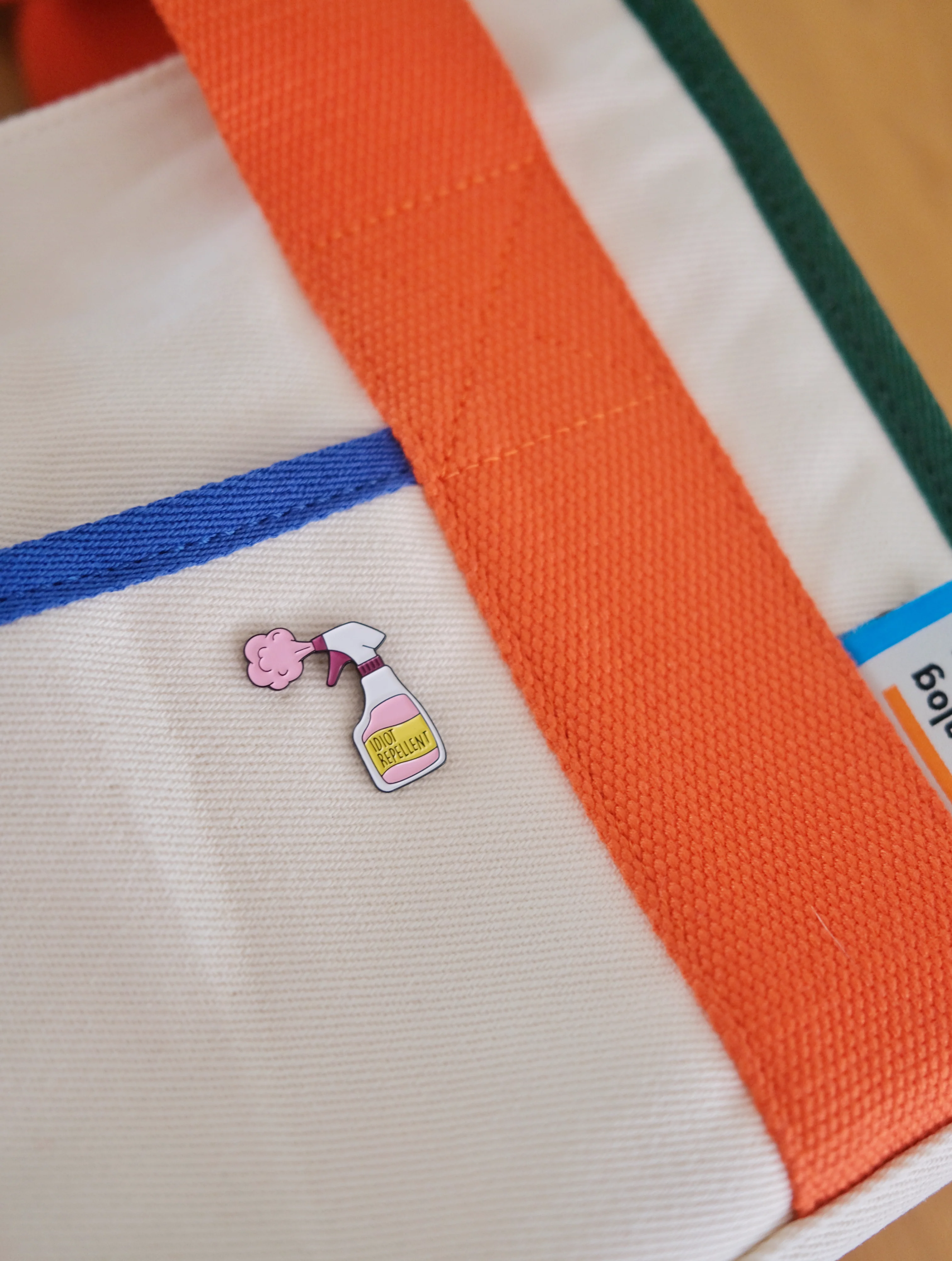 Idiot Repellent Enamel Pin - Image 3