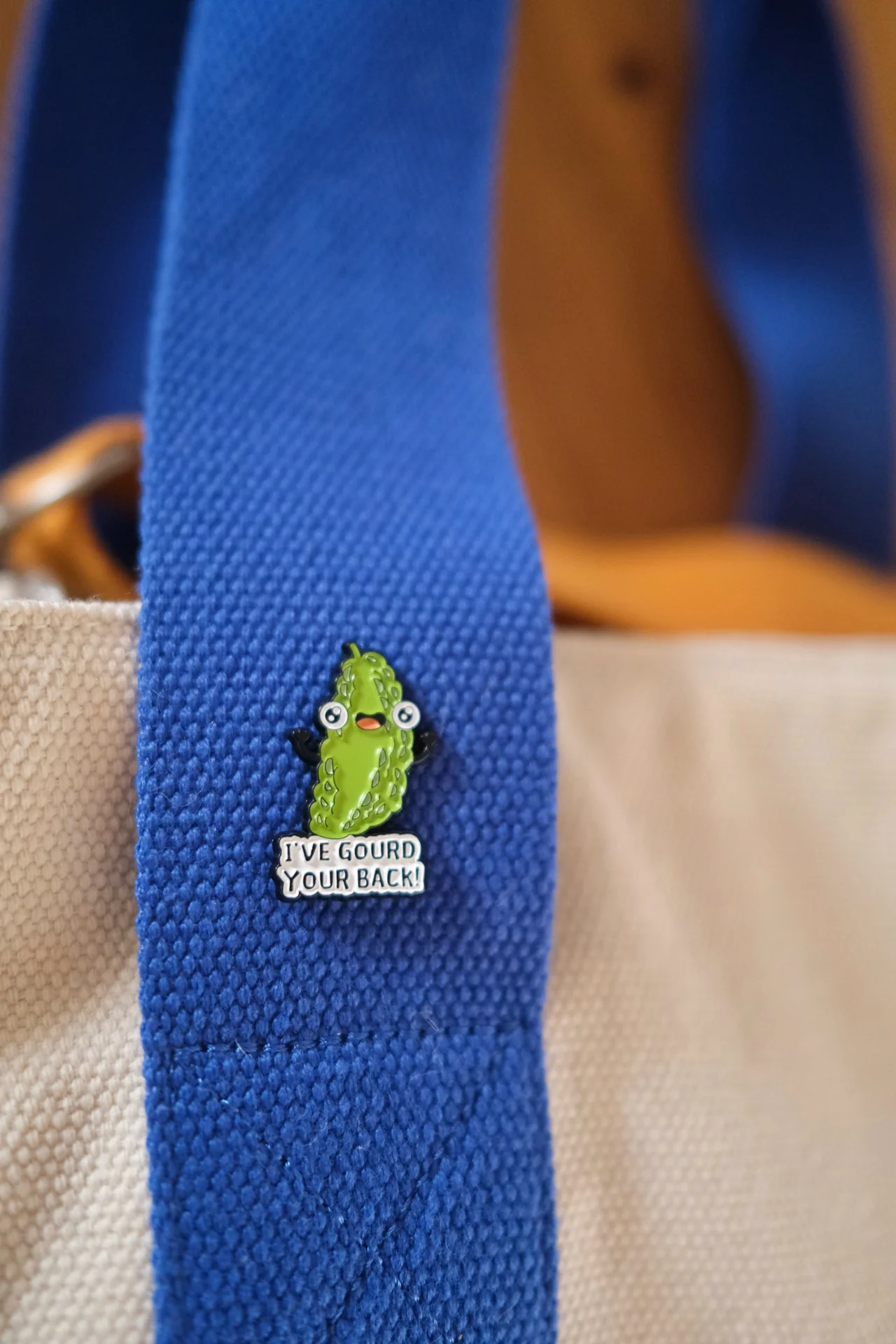 "I've Gourd Your Back" Enamel Pin - Image 3