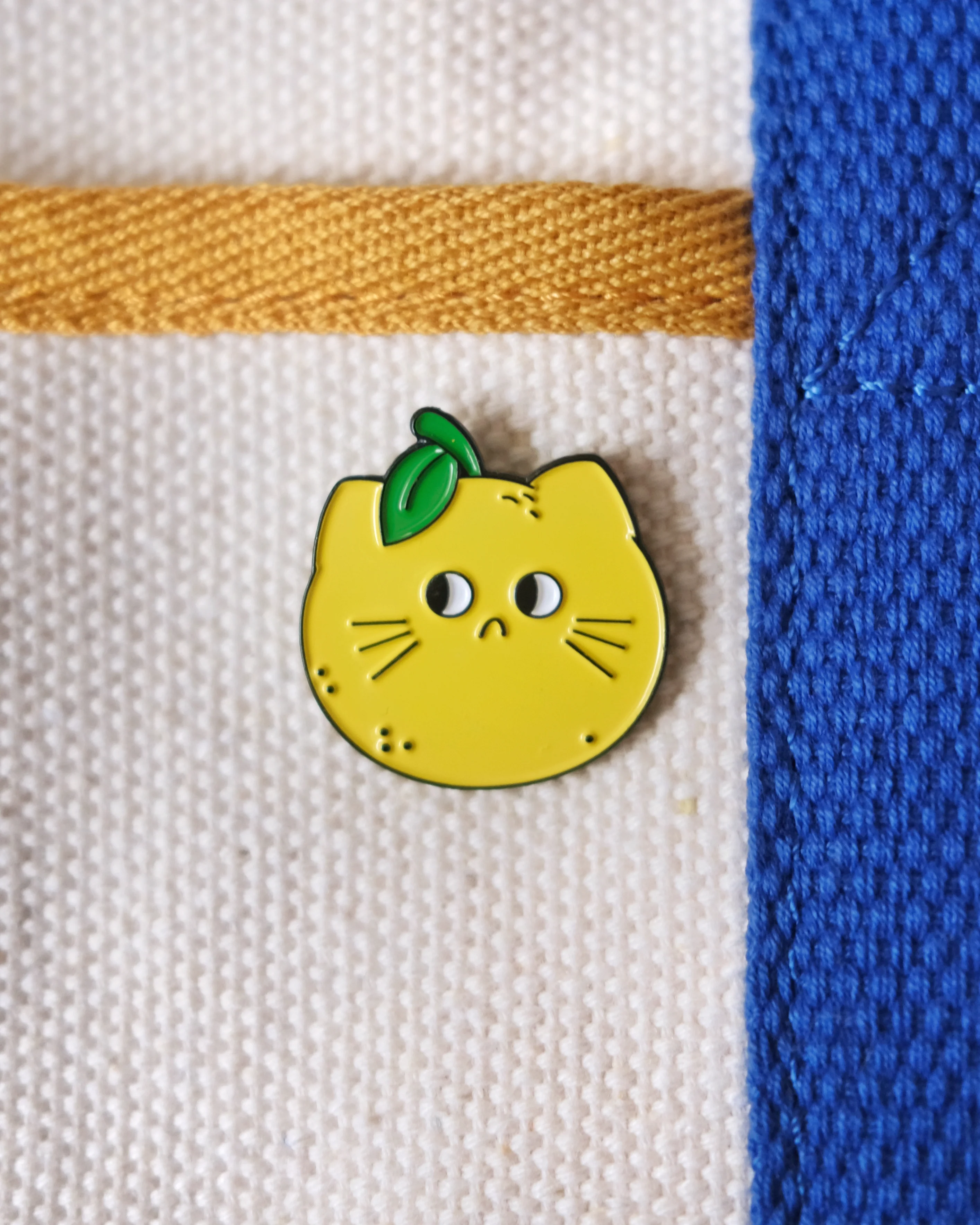 Lemon Cat Enamel Pin