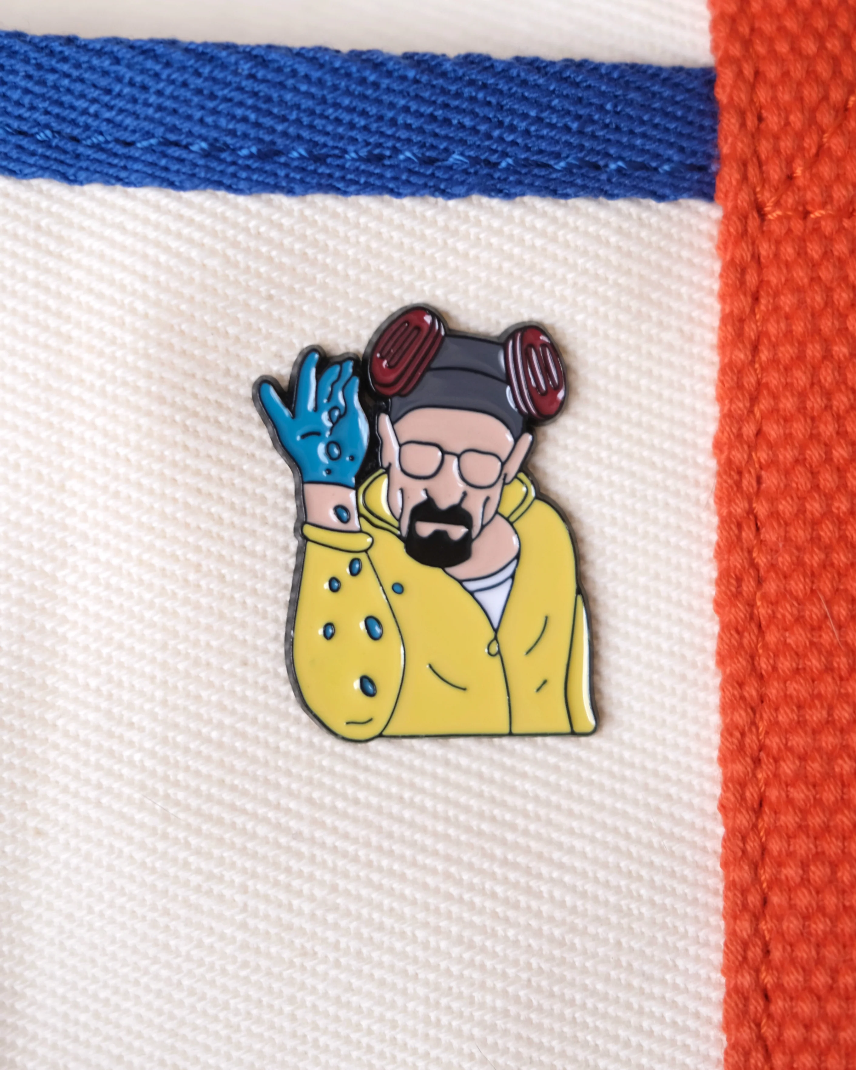 Mr White Enamel Pin