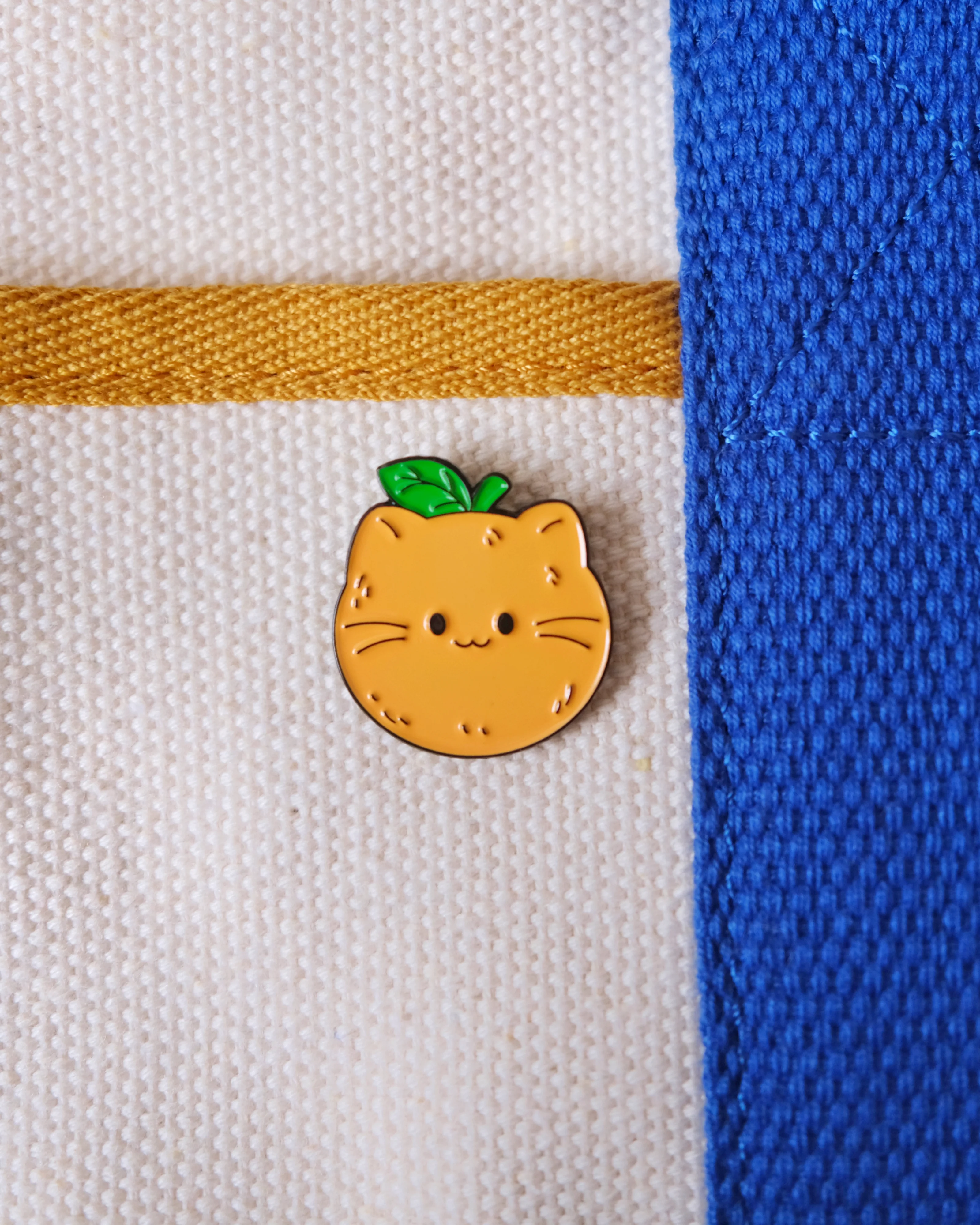 Orange Cat Enamel Pin - Image 2