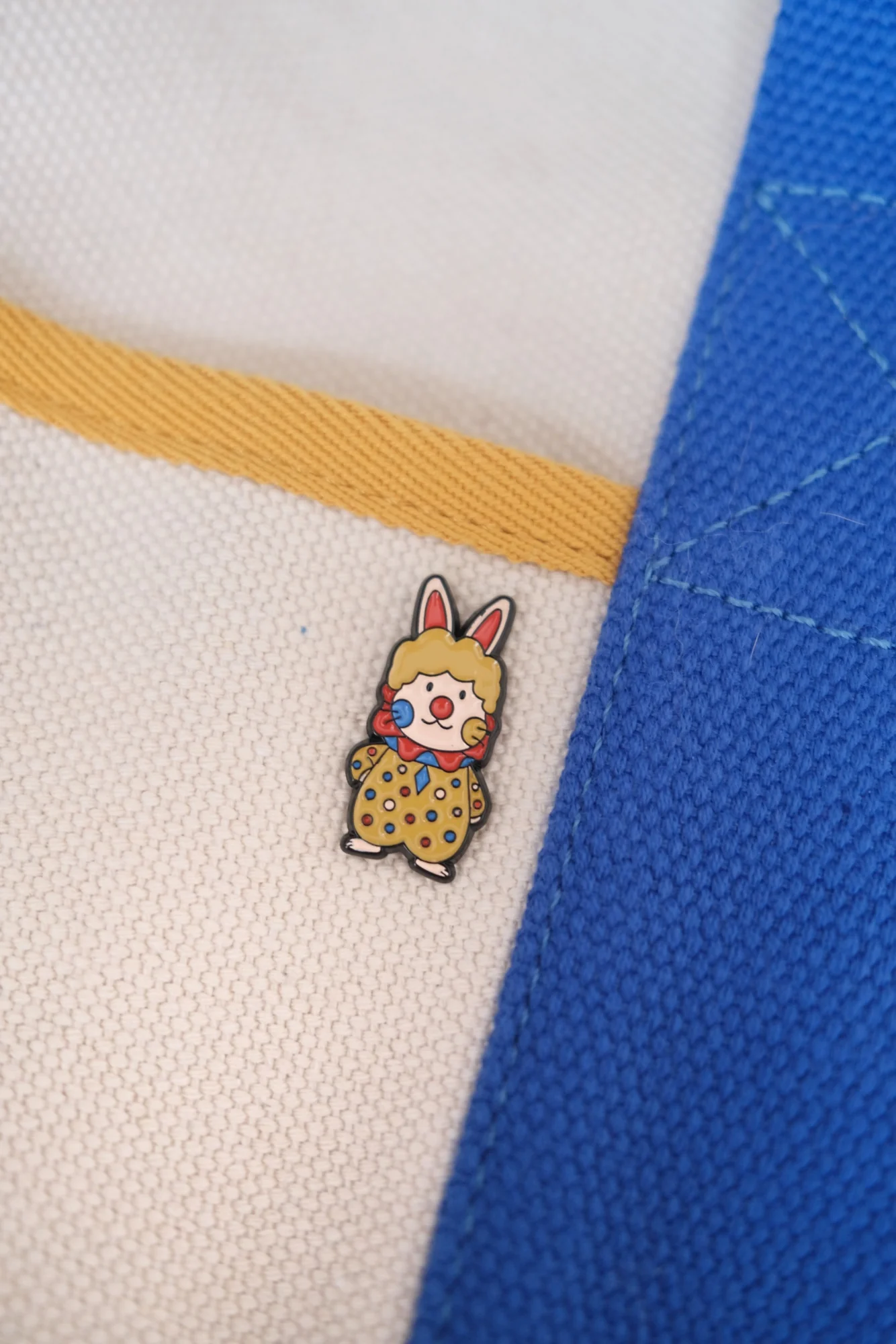 Rabbit Clown Enamel Pin - Image 2