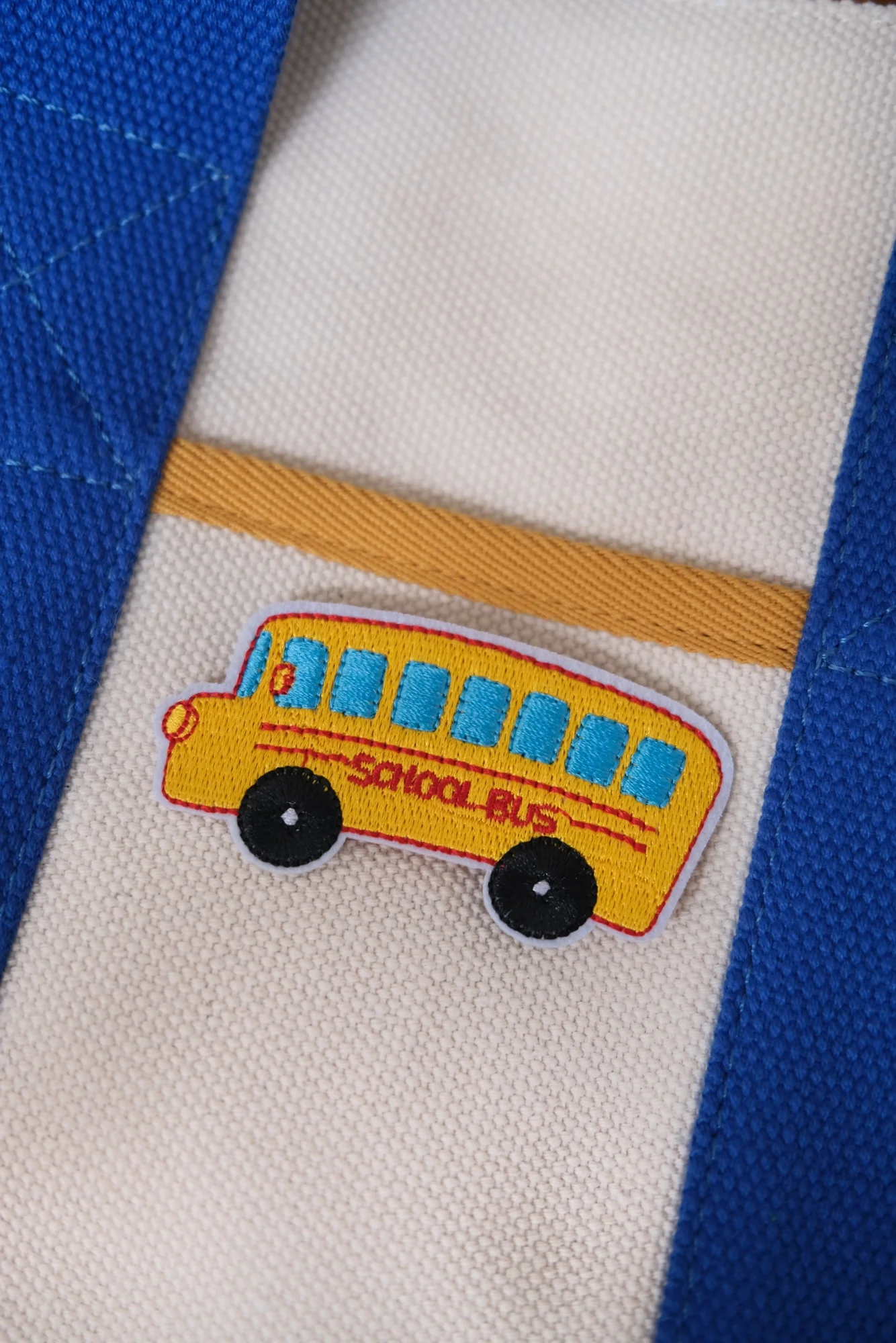 School Bus Iron-on Patch - Image 2