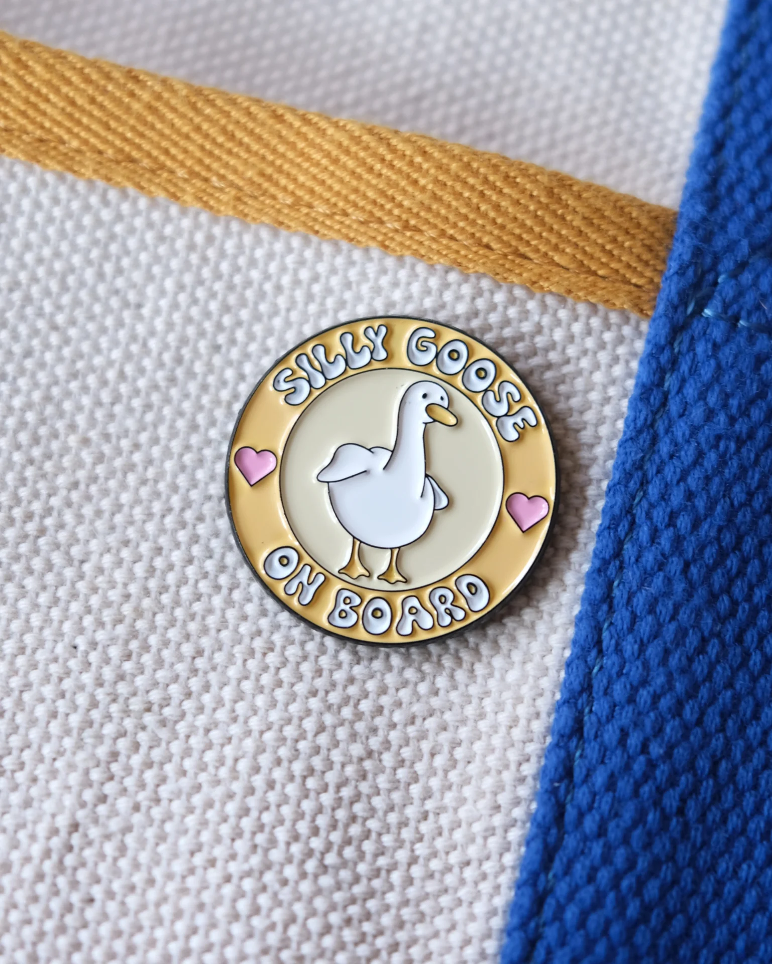 Silly Goose On Board Enamel Pin - Image 3