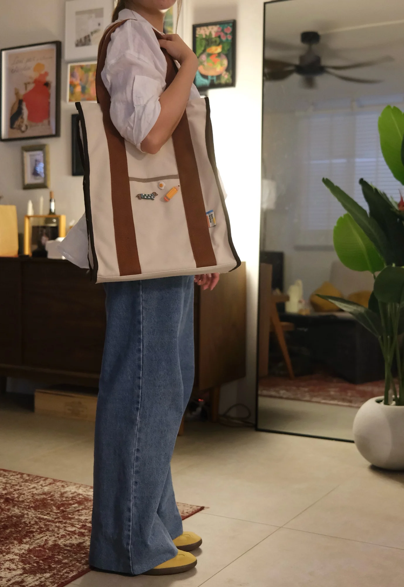 The Black XL Laptop Tote (Water Repellent) - Fits up to 17” laptops - Image 4