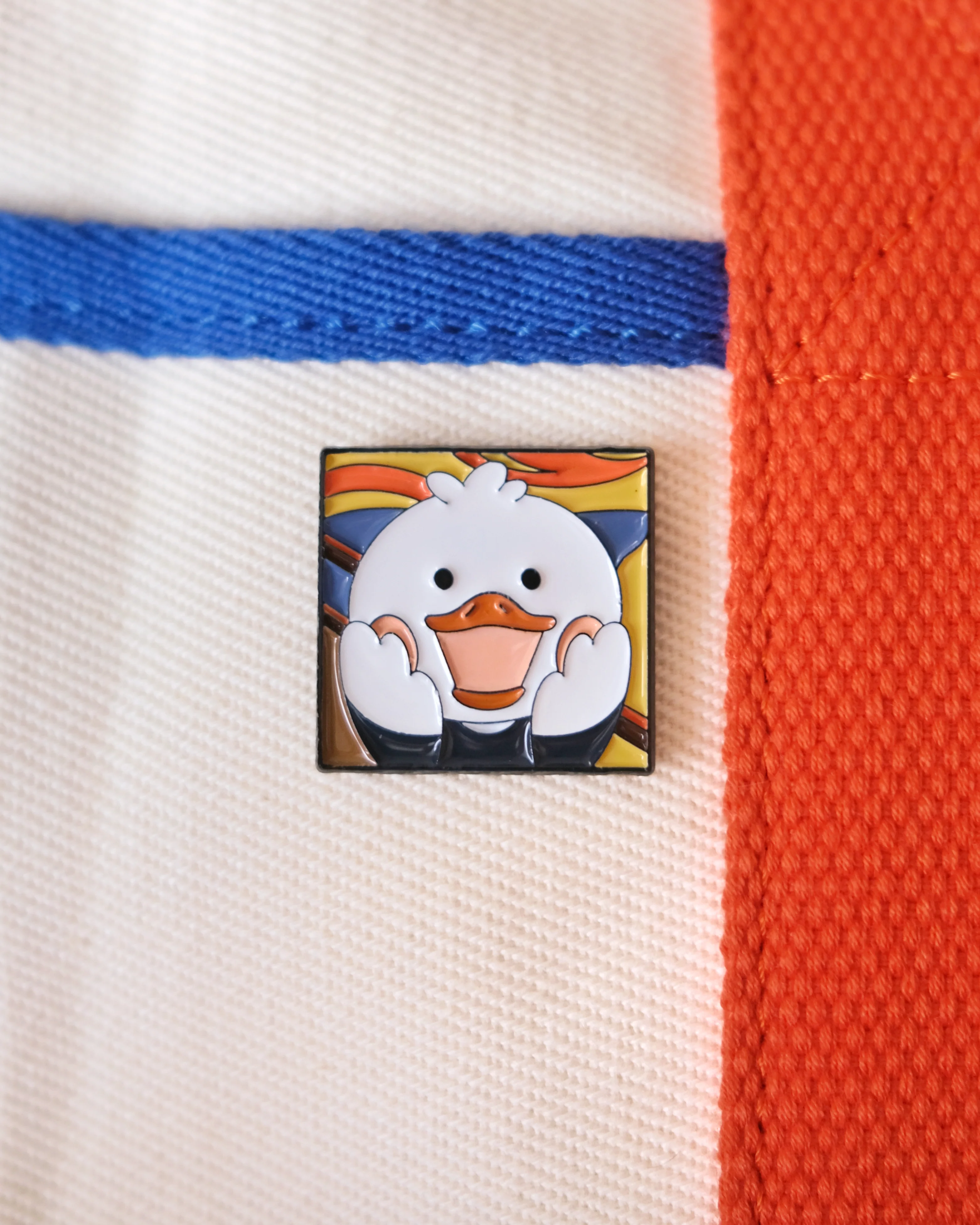 The Scream(ing Duck) Enamel Pin - Image 2