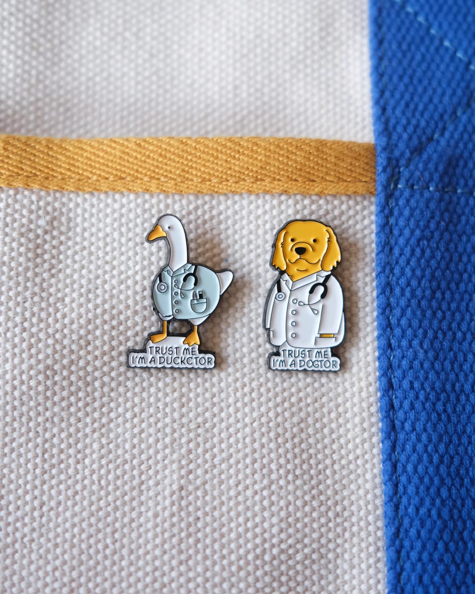 "Trust me, I'm a Dogtor" Enamel Pin - Image 3
