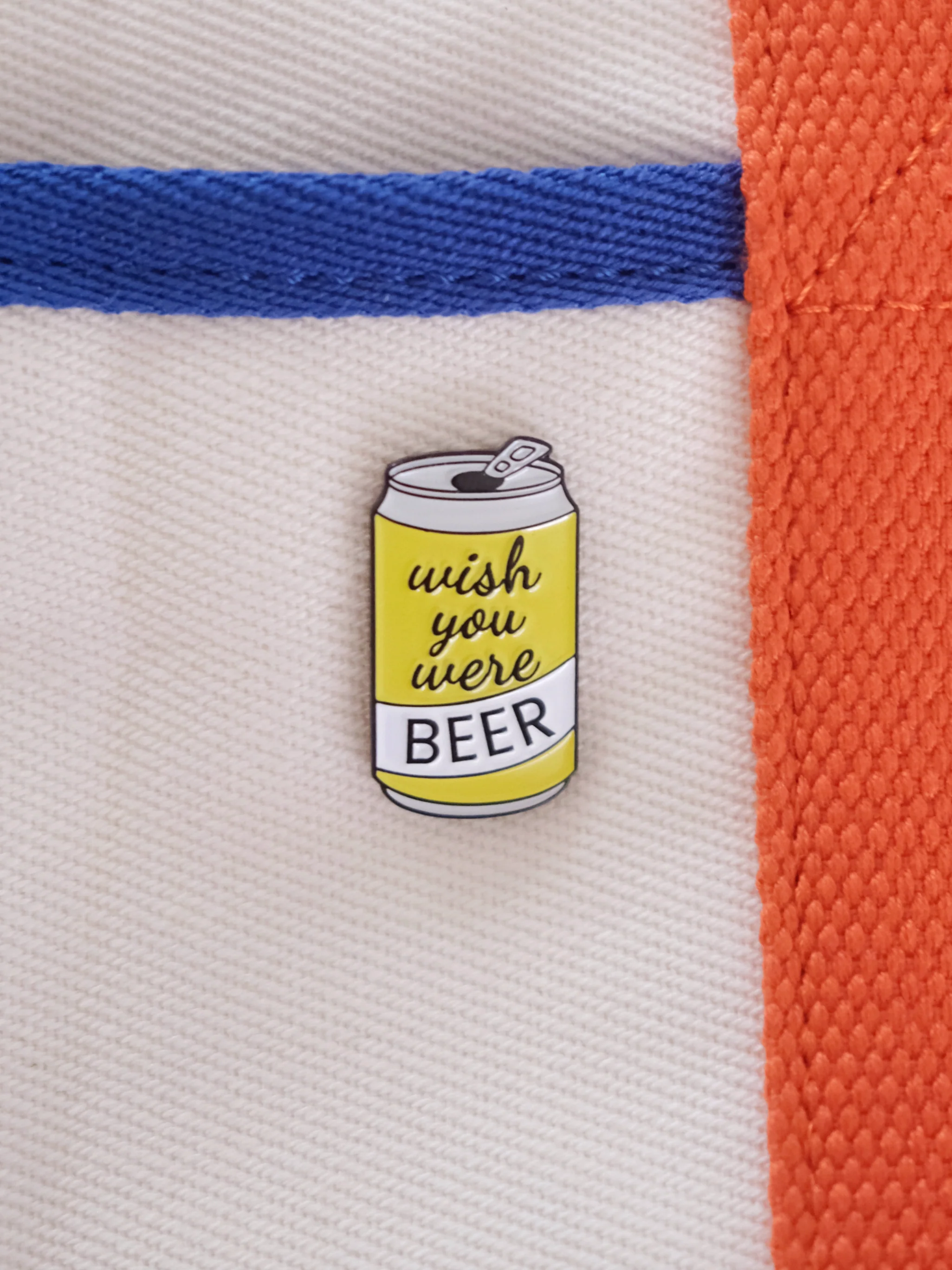 “Wish You Were Beer” Enamel Pin