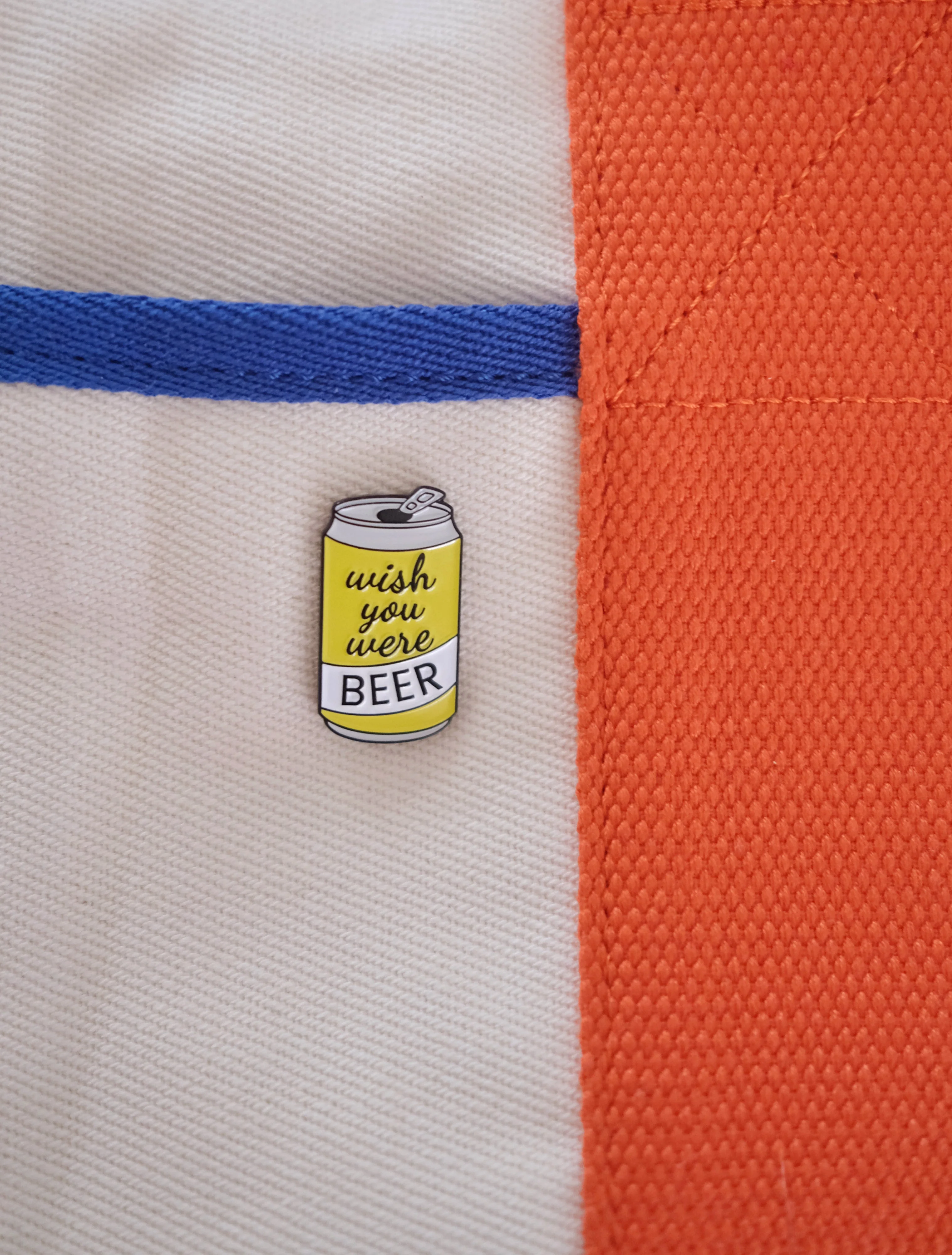 “Wish You Were Beer” Enamel Pin - Image 2