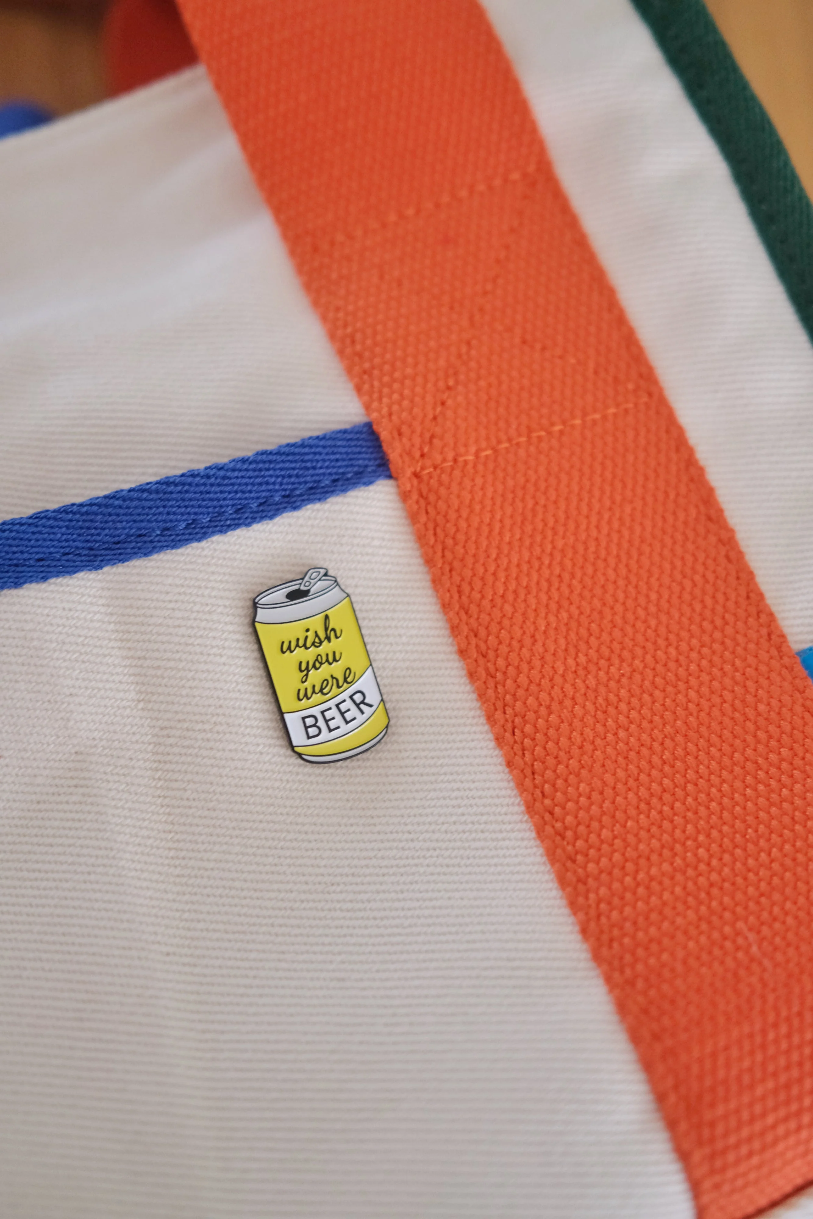 “Wish You Were Beer” Enamel Pin - Image 3