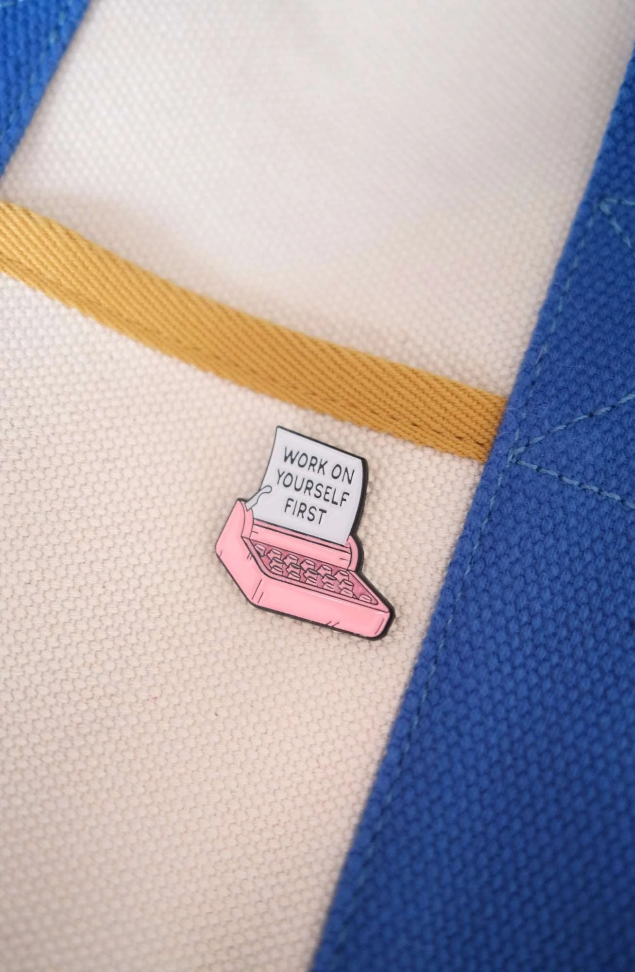 "Work On Yourself First" Enamel Pin - Image 2