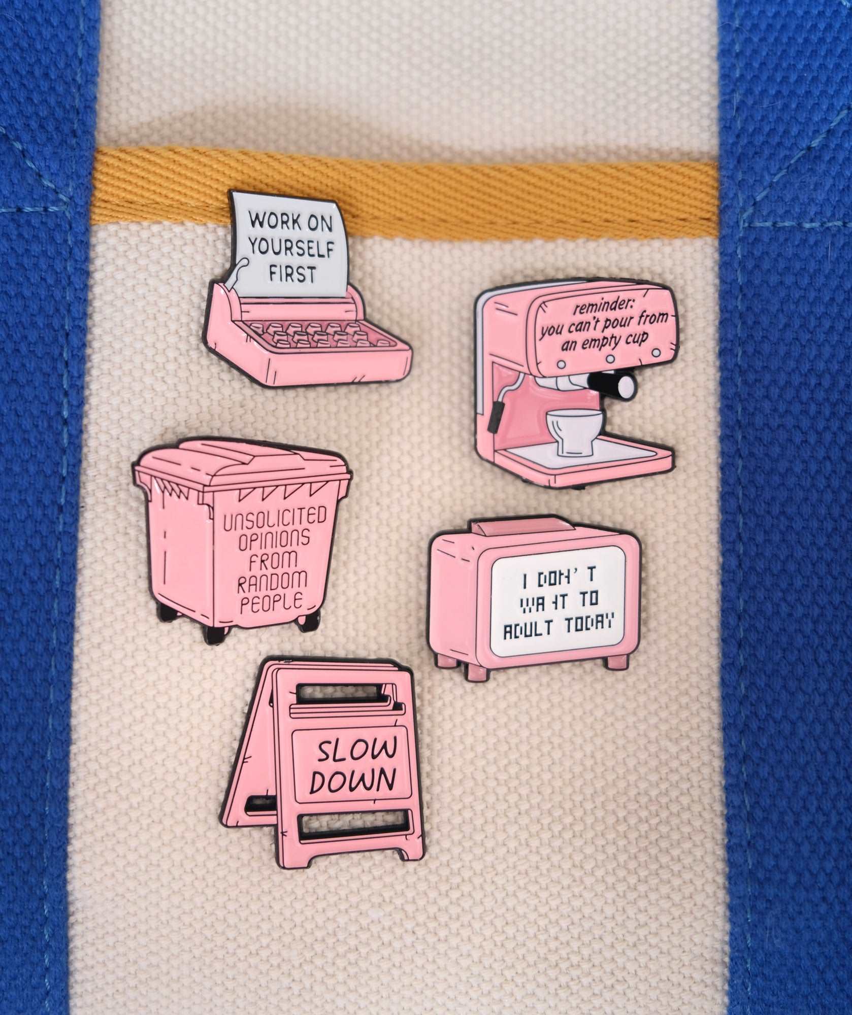 "Work On Yourself First" Enamel Pin - Image 3